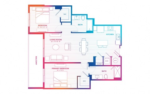 a drawing of a floor plan of a house